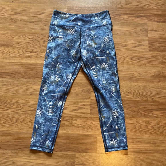 ZYIA Women’s Blue Leggings, Size 6/8 - Picture 3 of 6